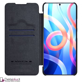 Odinis Nillkin qin serijos dėklas - juodas (Xiaomi Redmi Note 11 Pro/11 Pro Plus) Odinis Nillkin qin serijos dėklas - juodas (Xiaomi Redmi Note 11 Pro/11 Pro Plus)